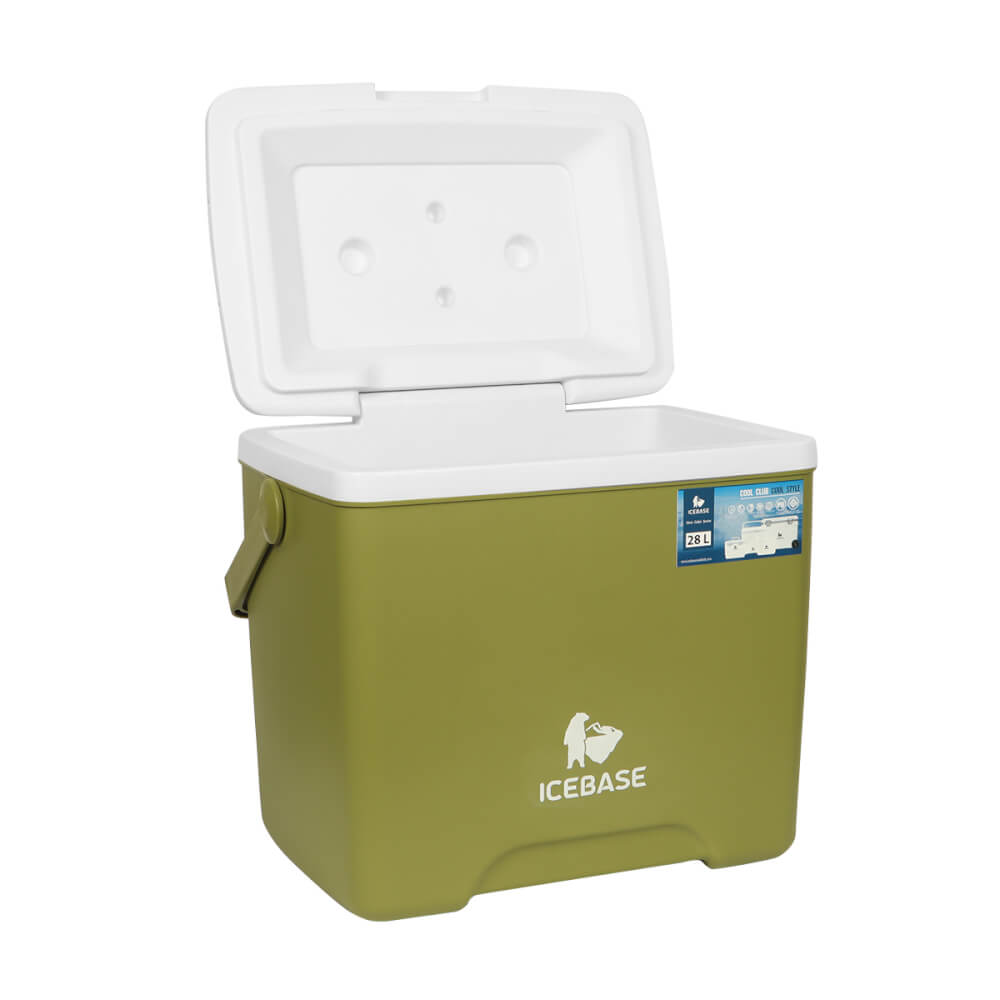 กระติกน้ำแข็งเก็บความเย็น ICEBASE รุ่น CLP-306GN (URANUS) ขนาด 28 ลิตร สีเขียว